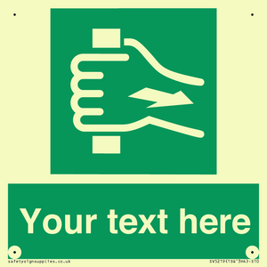 Custom Pull Bar Sign